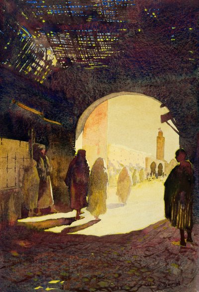 Fez, Het Gouden Uur, 1920 door Robert Burns